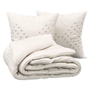 Atmosphera Parure de lit en coton percale ivoire - 240 x 220 cm image 0