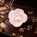 Wei’s Moment 20Pcs Artificial Flowers Roses, Real Touch
 Foam Roses, Fake Flowers Rose for DIY Wedding Bridal Bouquets Baby Shower Table Centerpieces Home Decorations, Cream Meat pink image 1