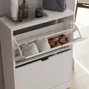 Vida Designs Shoe Cabinet 2 Doors White image 5
