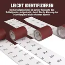 WORKPRO Sandpaper Rolls, 4 Sandpaper Rolls 93 mm x 5 m, Grit 60/120/180/240, for Hand Sanders, Orbital Sanders, Sandpaper for Wood, Metal, Paint image 5