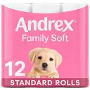 Andrex Family Soft Toilet Tissue, 2-Ply, 12 Rolls image 0