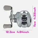 ECOODA SXS Shadow Moulinet de surfcasting à tambour fixe en aluminium métallique image 3