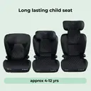 My Babiie MBCS23 High-Back Booster R129 Car Seat with ISOFIX - Quilted Black image 6