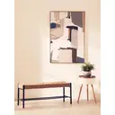 Interiors by Premier Bench Bandar Beech Wood & Hemp Rope Black/Natural image 3