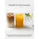 Ju7cer 6sGlass Cups  Tea Glasses Drinking Glasses Coffee Glass Straw6 400ml 6pcs image 0