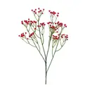 Wei's Moment 5Pcs Artificial 
Flowers, Fake Flowers Silk Plastic Artificial Gypsophila Realistic Flower Arrangements Wedding Decoration Table Centerpieces Red image 1