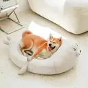 ZEZE Large Seal Shaped Pet Bed, ABEBE Toy Design, Comfort Pet Sleeping Bed for Cats Dogs 700*440*220mm image 3