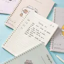 Deli Meow Time Series Lot de 4 carnets à spirale A5, papier ligné 70g/m² - 80 feuilles/160 pages image 5