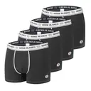 SERGE BLANCO Lot de 4 boxers pour homme noir/blanc - Taille 2XL image 0