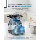 EUHOMY Countertop Ice Maker – Self-Cleaning Function – 9 Cubes in 6 Minutes – Portable Ice Cube Maker with Ice Scoop & Basket – For Home, Kitchen, Office, Bar image 8