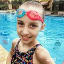 OutdoorMaster Kids Swim Goggles 2 Pack - Quick Adjustable Strap Swimming Goggles for Kids, Orange&Blue+Blue&Red image 5