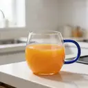 Ju7cer Tasse en verre 300 ml - Bleu image 1