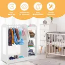 COSTWAY Kids Dress up Storage with Mirror-White image 6
