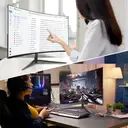 CRUA 27" Curved Gaming Monitor | FHD 1920x1080P 144Hz 1800R VA-scherm, 120% sRGB, AMD FreeSync, HDMI & DP, Wandmontage – Zwart image 7