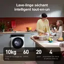 Lave-linge Séchant Roborock Zeo Lite Blanc avec Technologie de Séchage Zeo-Cycle, 10 kg Lavage, 6 kg Séchage, 27 Programmes avec Contrôle via Application, Système Autonettoyant LintClear, Dosage Automatique image 7