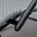 Outsunny Zero Gravity Rocking Lounge Chair Rattan Effect Patio Rocking Chair w/ Removable Pillow Recliner Seat Breathable Texteline - Grey image 7