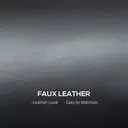 HOMCOM 2 Seater Sofa, Modern Faux Leather Couch Settee, Upholstered Small Sofa Loveseat with Wood Legs, Side Pocket for Living Room, Bedroom, Office, Black image 6