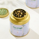 Tea Story Peach Oolong Tea [Weight Management] Cold Brew Fruit Infusion, Deluxe can 80g image 1