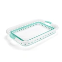 Addis 45L Collapsible  Laundry Basket - White & Aqua Haze image 2