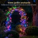 VIVREAL Guirlande lumineuse en fil de cuivre pour l’extérieur, Lot de 2, 26 pieds (7,6 m), 80 LED colorées, 8 modes d’éclairage, étanches, Modèle IL-CSL-BB01, Vente Nouvel An, Idées cadeaux image 2