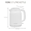 Haden York Kettle, 1.7L, Rapid Boil, Coated Stainless Steel, White - 211248 image 5