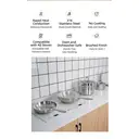 PURECOOK Triple-Ply Stainless Steel Cookware 4-Piece Set Series – 34cm 316 Stainless Steel Wok, 18cm 304 Stainless Steel Milk Pot (with Lid), 24cm 304 Stainless Steel Steamer & Soup Pot (with Lid and Steamer Insert), 28cm 304 Stainless Steel Frying Pan (Lid-Free)  zwilling image 8