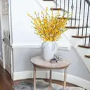 Yuejia 3PCS 3.28ft/1mArtificial Forsythia Stem Artificial Orchids Flowers Silk Forsythia Branches, Long Stem Flowers Yellow Winter Jasmine for Home Decor Indoor Floral Arrangements Wedding Farmhouse Cemetery image 8