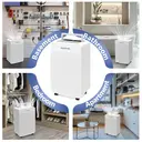 HUMSURE ontvochtiger 30 L/dag met afvoerslang, 5,3 L watertank, 24-uurs timer, automatische ontdooifunctie en kinderslot, voor slaapkamer, kelders en badkamers image 5