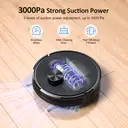 Lubluelu Robot Vacuum Cleaner with Wiping Function 2-1, 4000Pa Vacuum Cleaner Robot Laser Navigation with 5 Cards, 55 dB Robot Vacuum Cleaner with App Control, Ideal for Pet Hair, Carpets, HardLubluelu+SL60D+Robot Vacuum Cleaner image 1