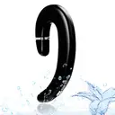 Écouteurs intra-auriculaires VoxorAI C6 noirs à double embout auriculaire, Bluetooth, à conduction osseuse, idéaux pour le sport, meilleures ventes image 6