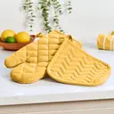 Dexam Single Oven Glove Love Colour 100% Cotton Ochre image 5