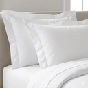 Paoletti Pillowcase Oxford Border 100% Cotton 200TC White image 0