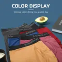 BAMBOO COOL Men's Underwear Breathable Boxer Briefs with Fly Moisture-Wicking Lightweight Underwear S (7 Pack) image 5