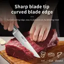 WANGMAZI 40Cr13 Meat Cleaver Professional Butcher Tool for Pork Lamb Beef Boning and Skinning Commercial Kitchen Official with Rosewood Handle image 3