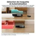 Lefant M350 Max Aspirateur robot, puissance d'aspiration de 10 000 Pa, station de vidage automatique pour 40 jours, Wi-Fi 2,4 G, compatible avec l'application, Alexa et Google Assistant, intelligent pour la maison, gris, navigation par cartographie laser ToF image 4