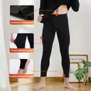 BAMBOO COOL Men's Thermal Underwear with Soft Fleece Lined Base Layer Cold Weather Top Bottom Gift Set L image 2