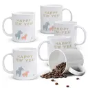 Alphynix 1pc Touching Mother Baby Horse Mug, 11oz Happy New Year Ceramic Cup, Symbolic Gift for Mom, Parents, Meaningful Growth Present image 0