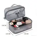 Verbex H7 Gray High-Value Makeup Handbag Travel Bag/Cosmetic Pouch/Storage Bag/Multifunctional Popular Mesh Pillow Travel Portable Bag image 4