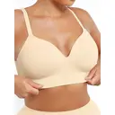 Feelingirl Wireless Small Boobs Push-Up Seamless Comfort Full Coverage Multiple Styles Bra for Women L Skin, Couple Gift Perfect Gift image 3