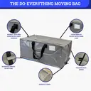 8pcs Heavy-duty moving bag, extra-large capacity storage bag, with backpack shoulder straps, sturdy handles and zippers, can replace moving boxes, 73*34*37cm image 1