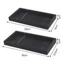 JORDAN&JUDY 2-Pack Black Marble Pattern Silicone Tray, Premium Texture, Practical image 5