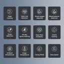 FitAlly Smart Ring Fitness Tracker, Titanium Health Monitoring Ring with Heart Rate, Blood Oxygen, Sleep Tracker & HRV, Activity & Calorie Tracking, Bluetooth 5.1 Smart Ring for iOS & Android, Silver Size 7 image 5