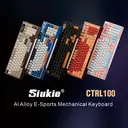 【Levage Motorisé Innovant】Siukie CTRL100 Clavier mécanique en aluminium CNC, touches HMX Cream Taro HIFI, écran IPS personnalisable, Gasket Mount, sans-fil Tri-Mode, layout 96 %, US QWERTY - Bronze Anodisé image 6