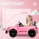 AIYAPLAY Volkswagen Beetle Licensed Ride on Car, 12V Kids Electric Car with Remote Control, 4 Spring Suspension Wheels, Soft  image 8