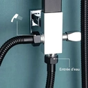 Auralum Système de douche en acier inoxydable, ensemble de douche pluie, panneau de douche de massage avec douchette à main image 4