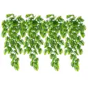 Yuejia 4Pcs 30in/76cmArtificial ake Vines Monstera for Decoration, Artificial Plants Ivy with Leaves Outdoor Indoor Decor Plastic Greenery Green Plant Faux Stems Home Garden Party Wedding Bedroom Room Office image 10