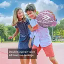 High-quality Rubber Basketball（27.5"） Size5#Lavender pink image 2