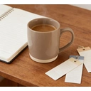 Maison by Premier Luxe Glazed Finish Grey Mug With 372ml Capacity,Pastel Grey & White Ceramic Coffee Mug,Smooth Stoneware Cup image 3