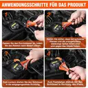 ValueMax Jeu de 2 clés à boudron, clé à tuyau en caoutchouc 460 mm et 630 mm, jeu de clés à boudron réglables pour filtre à huile, clé universelle pour filtre à huile, bouteille, évacuation d'évacuation, douchettes, ouvre-bouteille en verre image 5