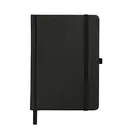 Jubiluu Carnet cartonné A6 premium avec marque-page, pages lignées, 100 g/m² - Noir intense image 0
